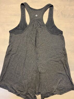lululemon athletica split back Grey Racerback Tank